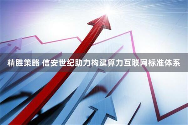 精胜策略 信安世纪助力构建算力互联网标准体系