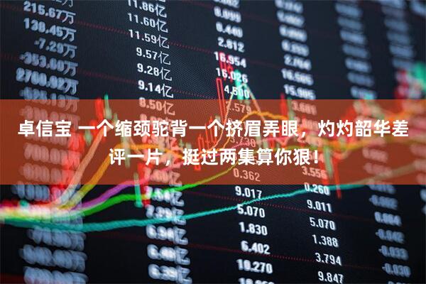 卓信宝 一个缩颈驼背一个挤眉弄眼，灼灼韶华差评一片，挺过两集算你狠！